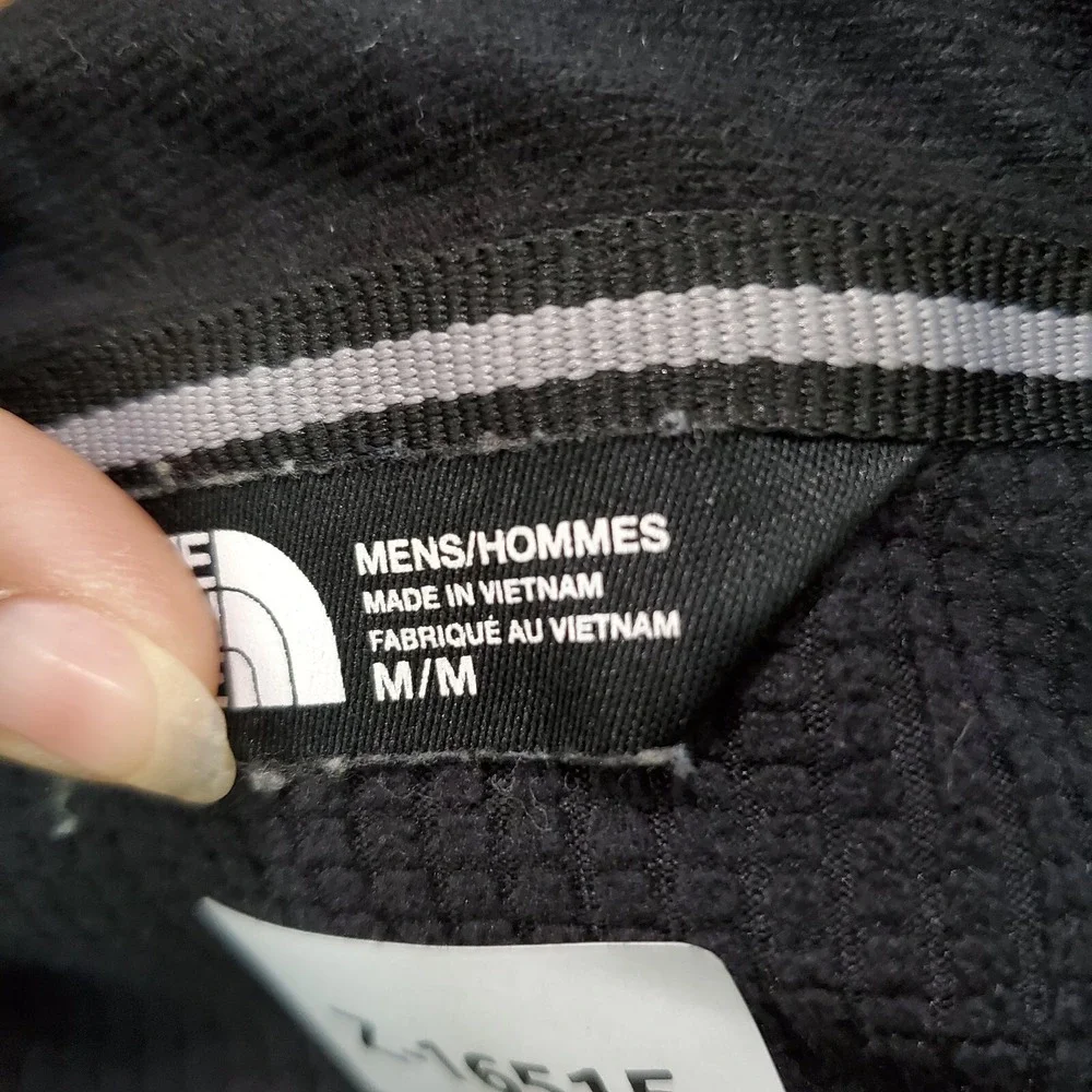 The North Face Men Jacket Medium Black Canyonlands Softshell Logo Full Zip READ